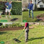 Adjustable Foldable Lawn Leveling Rake 30"x10