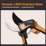 PrunePro Stainless Steel Bypass Pruning Shears