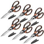 Heavy Duty Floral Gardening Scissors - 6 Pcs Set