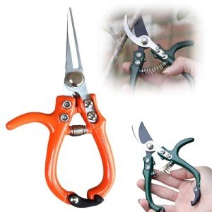 Ergonomic Gardening Pruners with Carbon Steel Blade