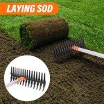 57-Inch DigiGlow Thatch Rake for Lawn Care
