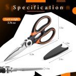 Heavy Duty Floral Gardening Scissors - 6 Pcs Set