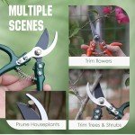 Ergonomic Gardening Pruners with Carbon Steel Blade