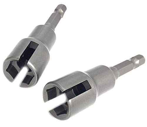 PANOVOS 2pc Power Wing Nut Driver Set Hex Shank