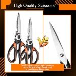 Heavy Duty Floral Gardening Scissors - 6 Pcs Set