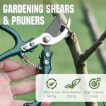 Ergonomic Gardening Pruners with Carbon Steel Blade