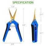 iPower 6.5" Stainless Steel Pruning Shears - 10 Pack
