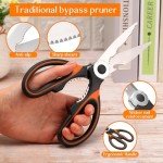 Heavy Duty Floral Gardening Scissors - 6 Pcs Set