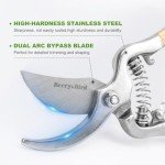 Berry&Bird 8'' Curved Bypass Pruning Shears