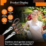 Heavy Duty Floral Gardening Scissors - 6 Pcs Set