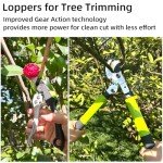Heavy Duty Tree Loppers with Gear Technology