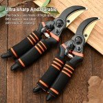 Premium 8.5" Pruning Shears with Titanium Bypass