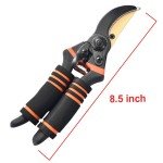 Premium 8.5" Pruning Shears with Titanium Bypass