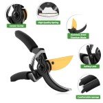 Heavy Duty Garden Pruning Shears with Cushion Grip