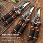 Premium 8.5" Pruning Shears with Titanium Bypass