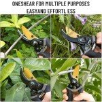 Heavy Duty Garden Pruning Shears with Cushion Grip