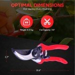 HortiSnip 8-Inch Heavy-Duty Pruning Shears