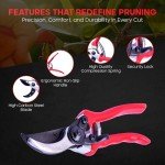HortiSnip 8-Inch Heavy-Duty Pruning Shears