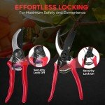 HortiSnip 8-Inch Heavy-Duty Pruning Shears