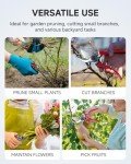 Heavy Duty 8.5" Bypass Pruning Shears for Gardens