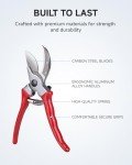 Heavy Duty 8.5" Bypass Pruning Shears for Gardens