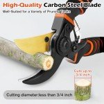 Heavy Duty Bypass Pruning Shears with Foam Grip