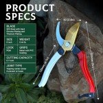 Titanium Plating Japanese Pruning Shears – Heavy Duty
