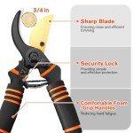 Heavy Duty Bypass Pruning Shears with Foam Grip