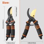 Heavy Duty Bypass Pruning Shears with Foam Grip