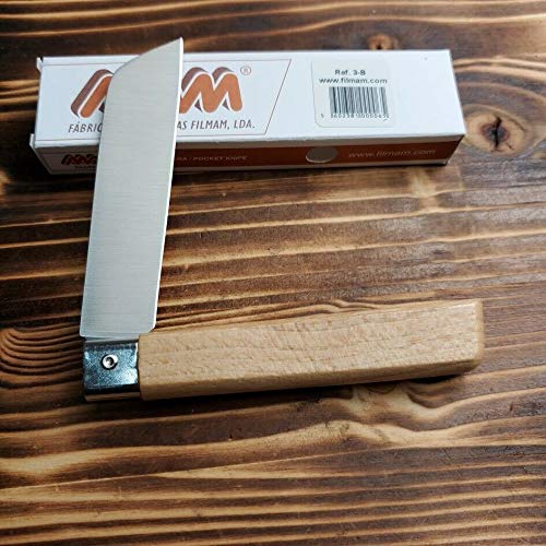 Knive&Knives 3B Beechwood Handle Stainless Sheepsfoot Blade Medium Folding Knife