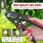 Douevo Heavy Duty Adjustable Pruning Shears