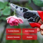 Rose Floral Scissors with Ergonomic Handle