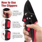 Douevo Heavy Duty Adjustable Pruning Shears