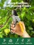 GROWNEER 3-Pack Stainless Steel Gardening Scissors