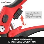 Heavy Duty Bypass Pruning Shears with Ergonomic Handle