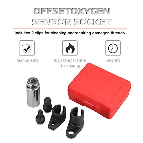 GOHAWKTEQ Automotive Oxygen Sensor Socket 5Pcs Set