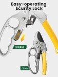 GROWNEER 3-Pack Stainless Steel Gardening Scissors