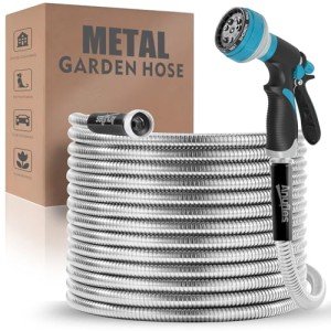 Stainless Steel 5 ft Kink-Free Garden Hose
