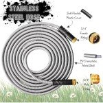 75 ft Flexible Floral Garden Hose with Nozzle