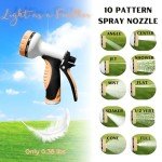 75 ft Flexible Floral Garden Hose with Nozzle