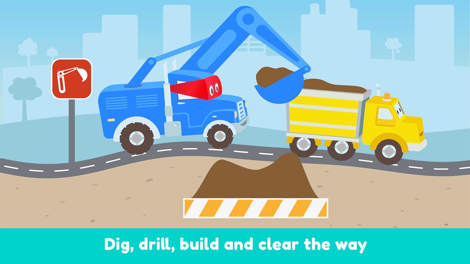 Carl the Super Truck Roadworks: Dig, Drill & Build