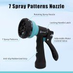 AUTOMAN 50ft Curly Garden Hose with Sprayer