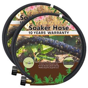 50 ft Heavy Duty Soaker Hose - 2 Pack