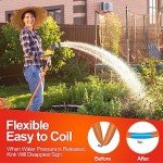 Heavy Duty 100 ft Garden Hose with Nozzle