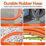 Heavy Duty 100 ft Garden Hose with Nozzle