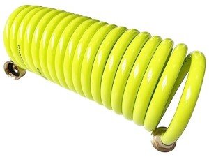 SANFU 15ft Recoil Garden Hose with Brass Fittings