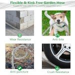 DEDUR Flexible 100 Ft Garden Hose with Nozzles