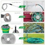 DEDUR Flexible 100 Ft Garden Hose with Nozzles