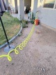 SANFU 15ft Recoil Garden Hose with Brass Fittings
