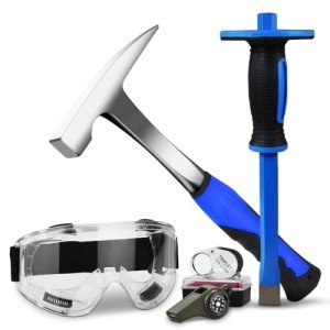 5-Piece Geology Rock Pick and Tool Kit